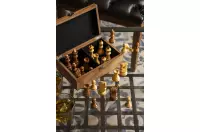 Figury szachowe Zagreb Akacja indyjska/Bukszpan 3,5 cala Figury szachowe Zagreb Akacja indyjska/Bukszpan 3,5 cala